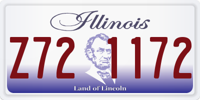 IL license plate Z721172