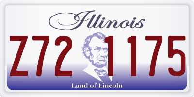 IL license plate Z721175