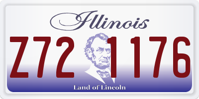 IL license plate Z721176