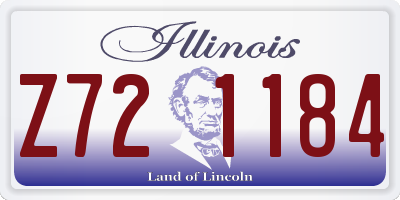 IL license plate Z721184