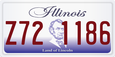 IL license plate Z721186