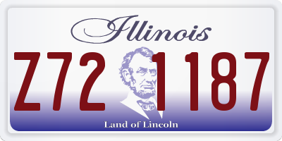 IL license plate Z721187