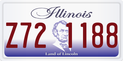 IL license plate Z721188