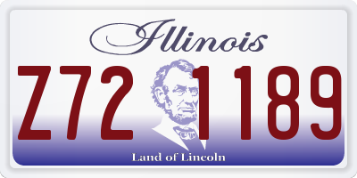 IL license plate Z721189