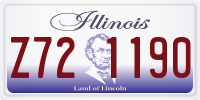 IL license plate Z721190