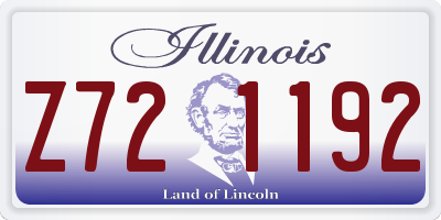 IL license plate Z721192