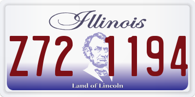 IL license plate Z721194