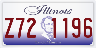 IL license plate Z721196