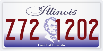 IL license plate Z721202