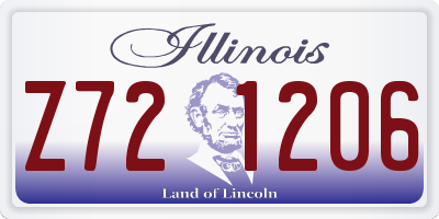 IL license plate Z721206