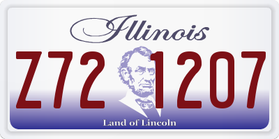 IL license plate Z721207