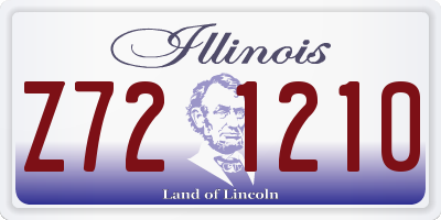 IL license plate Z721210