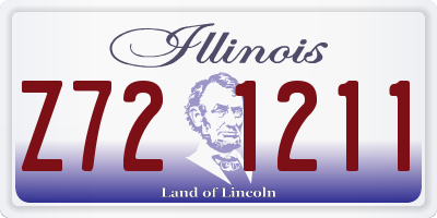 IL license plate Z721211