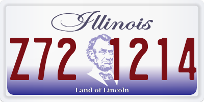 IL license plate Z721214