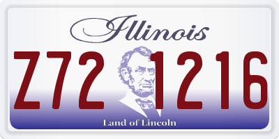 IL license plate Z721216