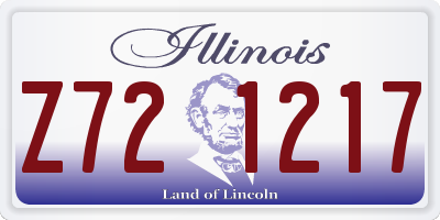 IL license plate Z721217