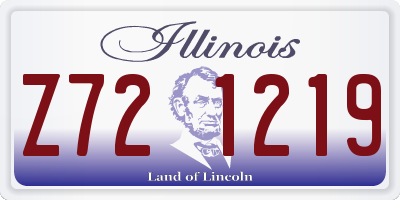 IL license plate Z721219