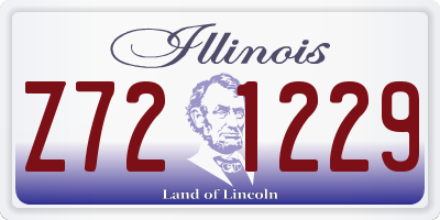 IL license plate Z721229