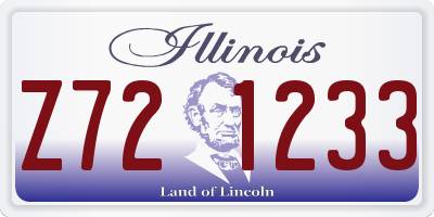IL license plate Z721233