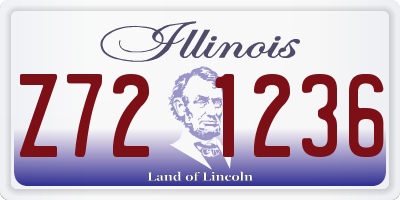 IL license plate Z721236