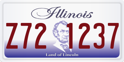 IL license plate Z721237