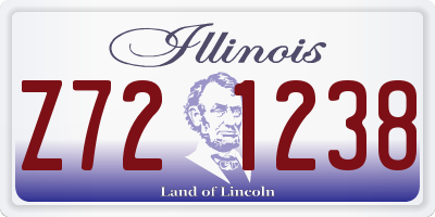 IL license plate Z721238