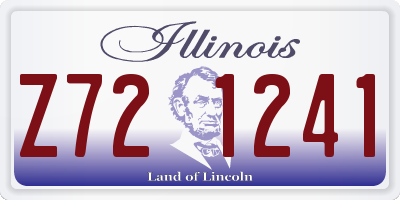 IL license plate Z721241