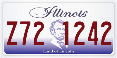 IL license plate Z721242