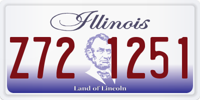 IL license plate Z721251