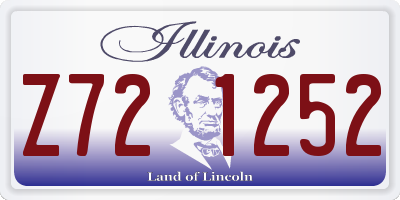 IL license plate Z721252
