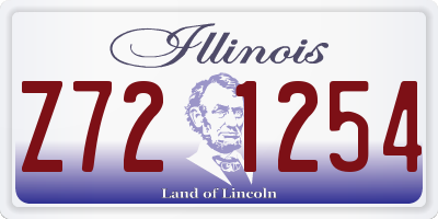 IL license plate Z721254