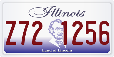 IL license plate Z721256