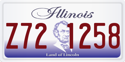 IL license plate Z721258