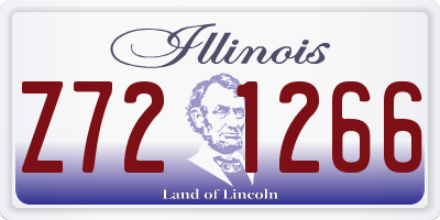 IL license plate Z721266