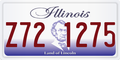 IL license plate Z721275