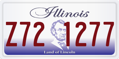 IL license plate Z721277