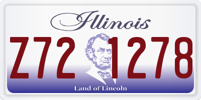 IL license plate Z721278