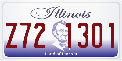 IL license plate Z721301