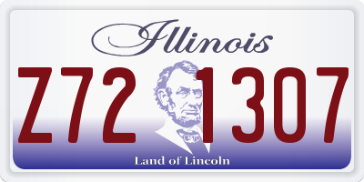 IL license plate Z721307