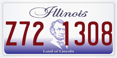 IL license plate Z721308