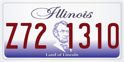 IL license plate Z721310