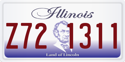 IL license plate Z721311