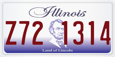 IL license plate Z721314