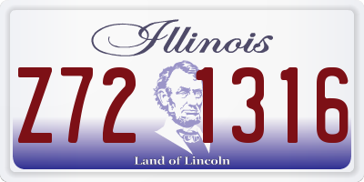 IL license plate Z721316