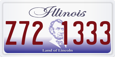 IL license plate Z721333