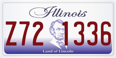 IL license plate Z721336