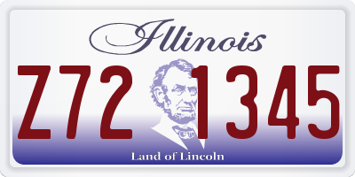 IL license plate Z721345