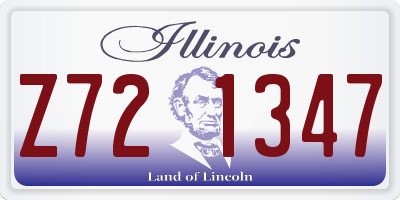 IL license plate Z721347