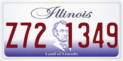 IL license plate Z721349