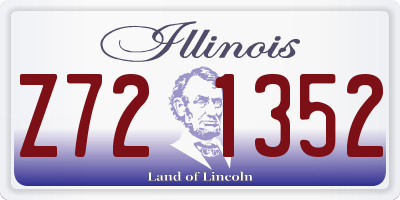 IL license plate Z721352